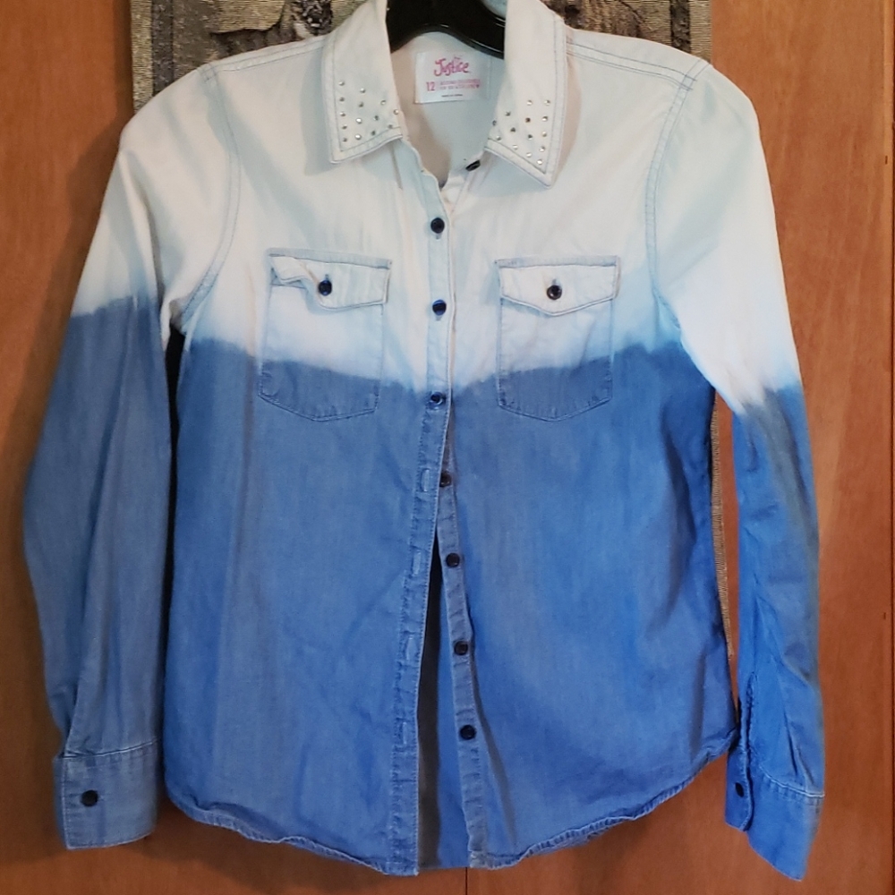 Button up cotton denim shirt excellent condition